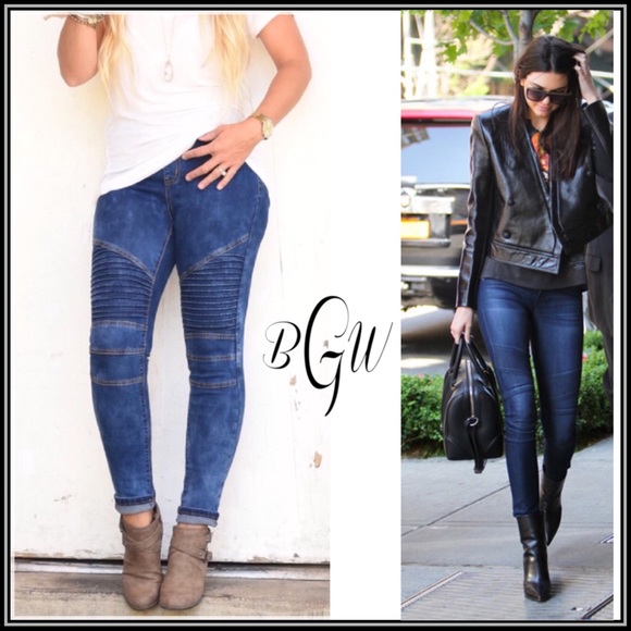 Boutique with Grace Denim - 🆕5⭐️BEST SELLER Denim Moto Jeggings